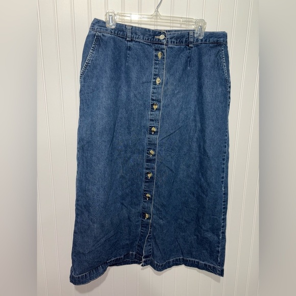 Vintage Cabin Creek Denim Button-Front Skirt| Size 18 - Picture 1 of 3